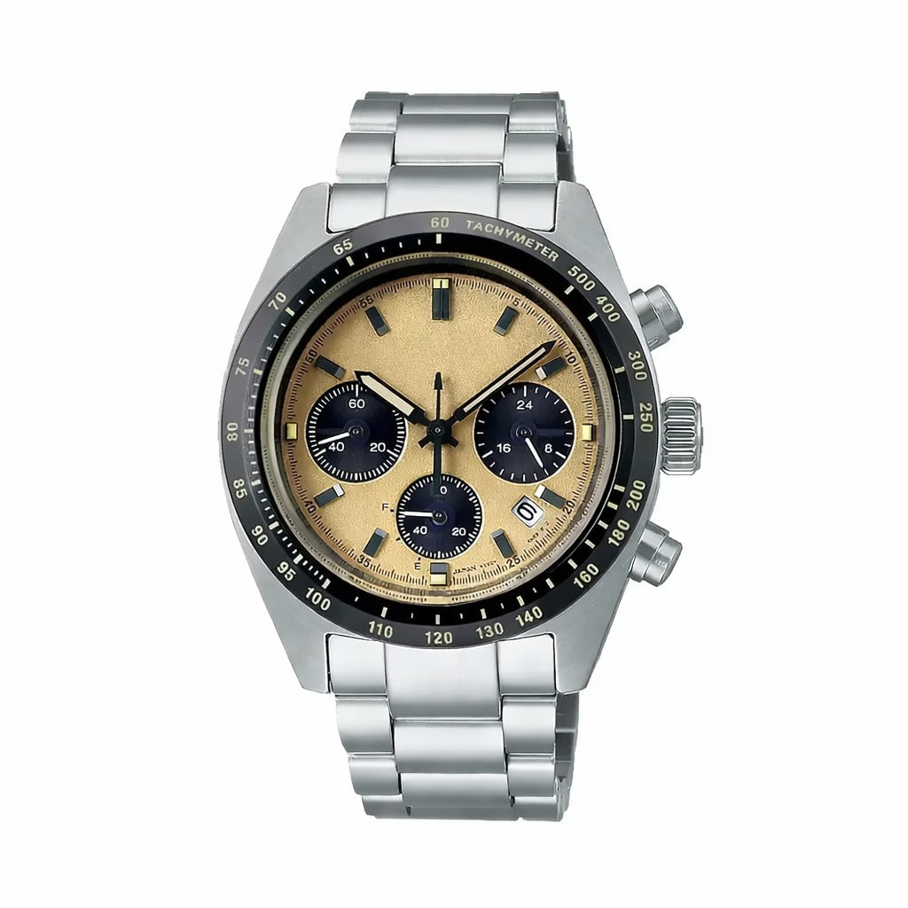 Series Men's Stainless Steel Mechanical Watch Orange — automatic movement, sapphire crystal | Sleek Dynamics

