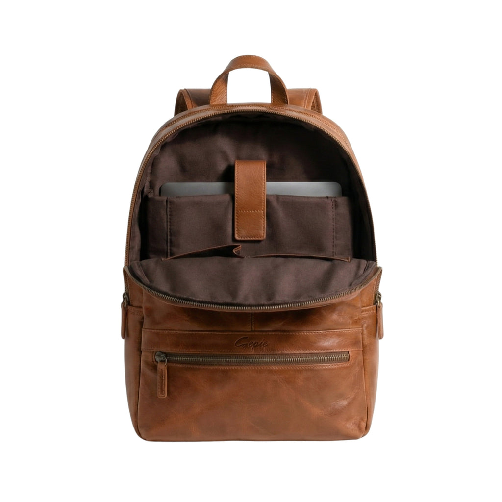 12 Premium Leather Backpack by GERNIE NYC