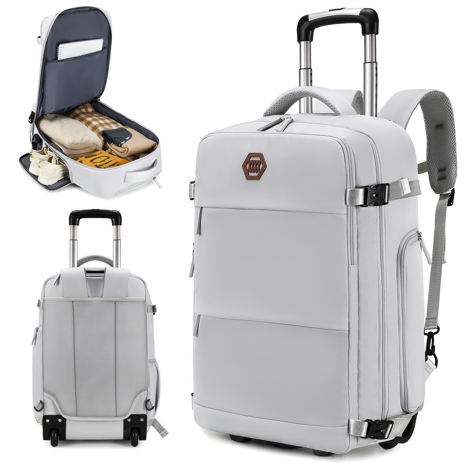 Rolling Laptop Travel Backpack