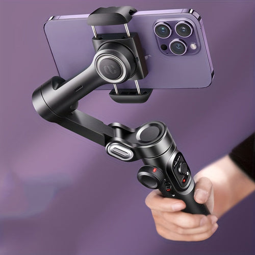 3-Axis Handheld Gimbal Stabilizer for Smartphones — Foldable, Wireless, Rechargeable