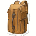 Vintage Canvas Laptop Backpack Brown — Large capacity with multiple compartments for travel and work | Sleek Dynamics