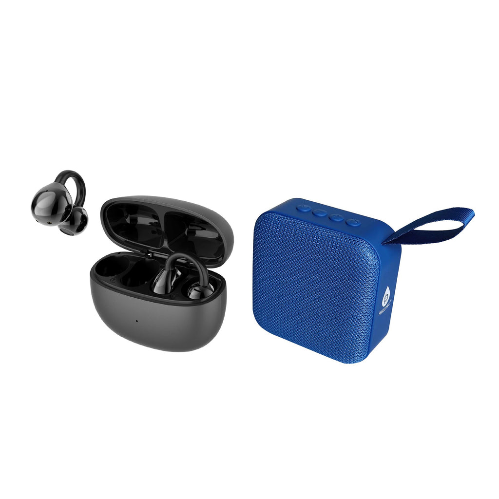 Pursonic Wireless Earbuds 8D Sound + 360° Surround Speaker Bundle | Sleek Dynamics