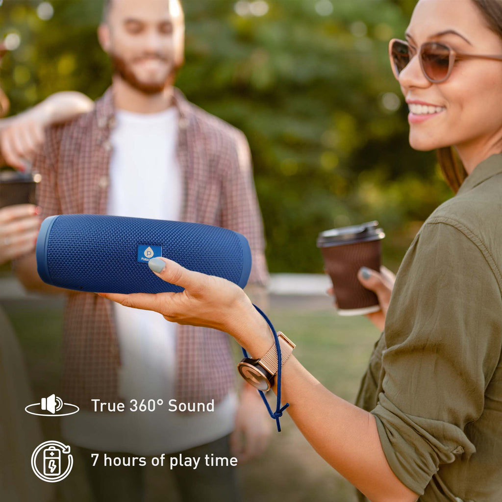 Pursonic Peak + Waterproof Wireless Speaker Bundle — 360° Hi-Res Sound