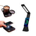 Modern Workspace Bundle — LED Desk Lamp + Wireless Mug Warmer & Charger