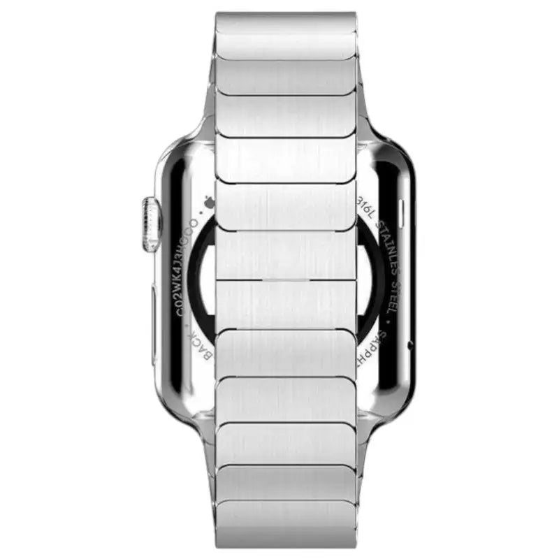 Monarch Steel Strap — Stainless Steel Apple Watch Band with Butterfly Clasp