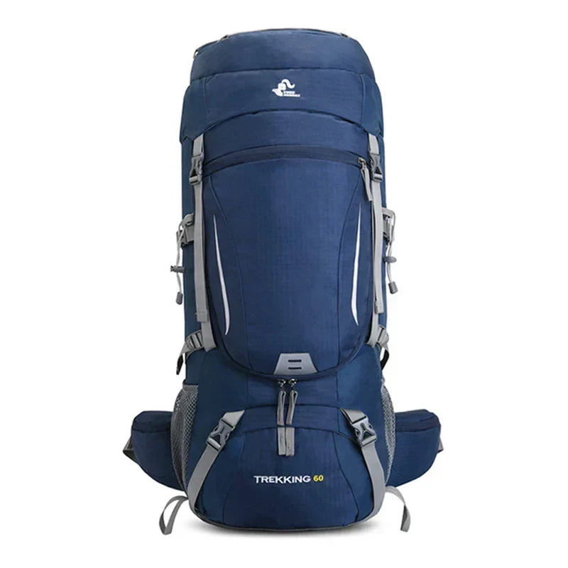 Waterproof Hiking Backpack Camping Rucksack Blue