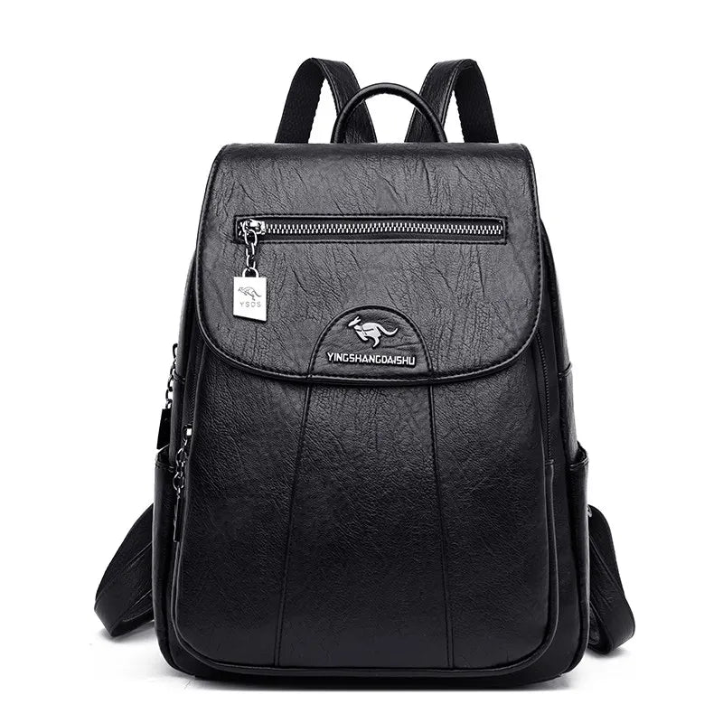 Vintage Soft Leather Women's Backpacks