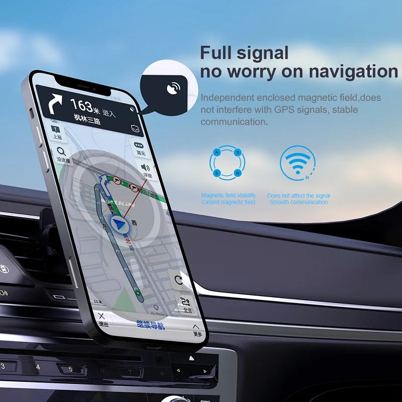 Sleek Dynamics CarbonShield AutoGrip – Magnetic Car Mount for iPhone and Samsung Galaxy