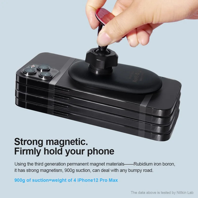 Sleek Dynamics CarbonShield AutoGrip – Magnetic Car Mount for iPhone and Samsung Galaxy
