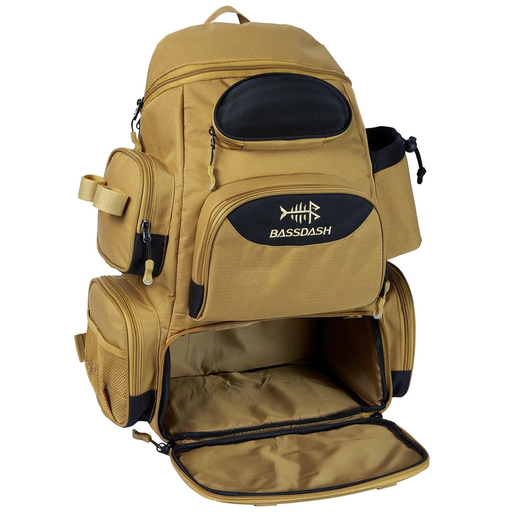 Multifunctional Fishing Tackle Backpack — Tactical Gear Bag | Khaki