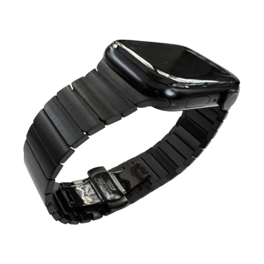 Monarch Steel Strap — Stainless Steel Apple Watch Band with Butterfly Clasp
