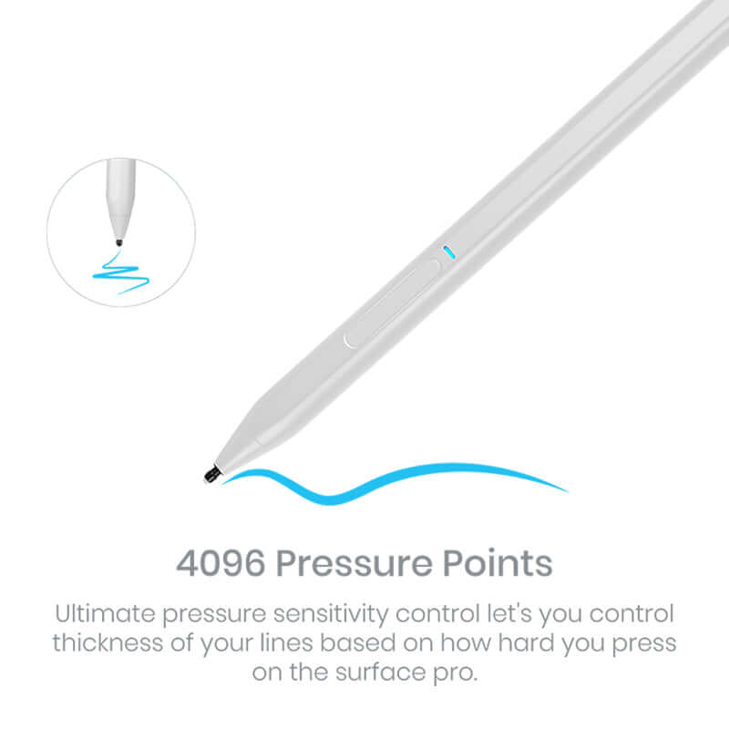 Tinymoose Pencil X — Stylus for Microsoft Surface (MPP) | White