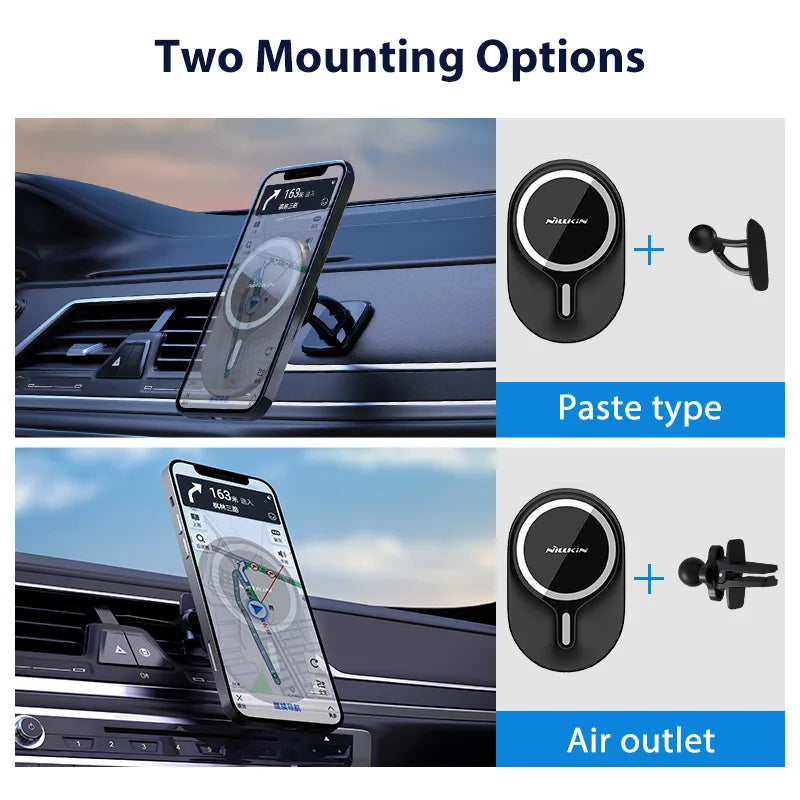 Sleek Dynamics CarbonShield AutoGrip – Magnetic Car Mount for iPhone and Samsung Galaxy