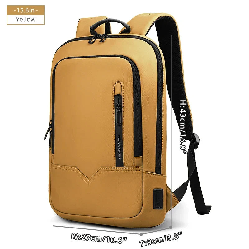 15.6-Inch Thin Laptop Backpack Yellow