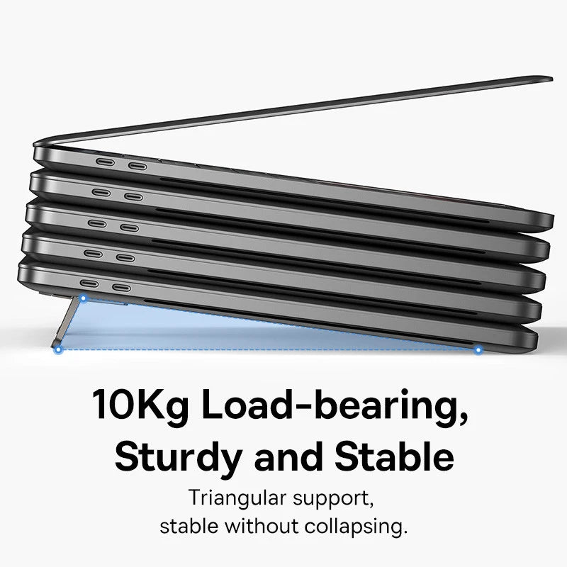 Baseus Invisible Laptop Kickstand — Zinc Alloy, 12° Ergonomic Angle, MacBook Compatible