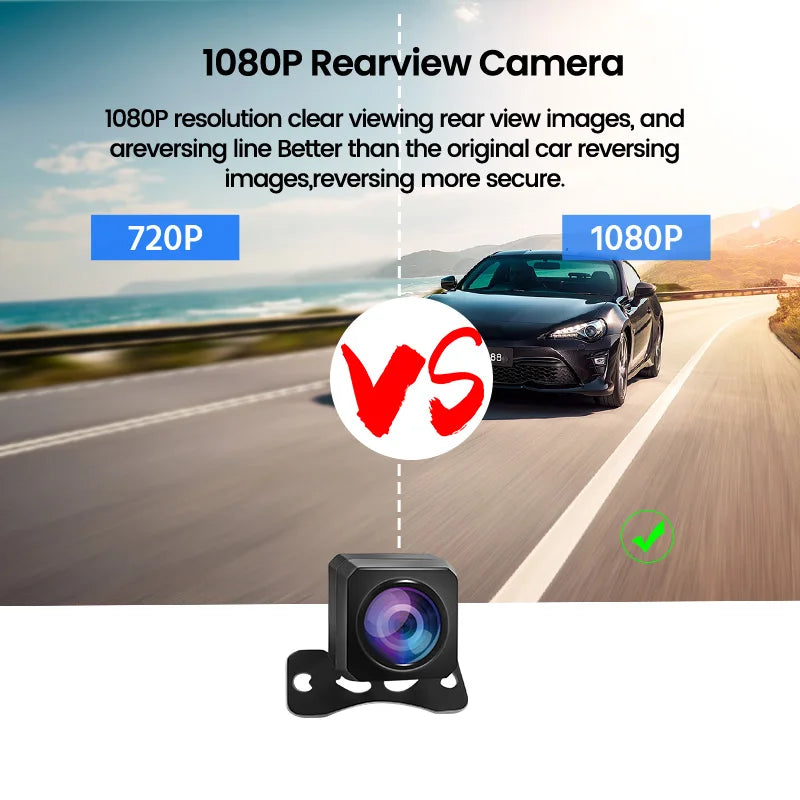 10" Smart Mirror Dash Cam — Dual 1080p, Night Vision & Backup Camera