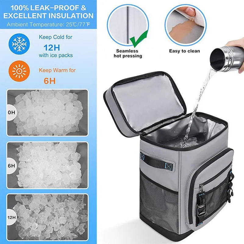 30L Insulated Camping Backpack — Hot & Cold Storage for Hiking, Fishing & Outdoor