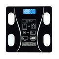 Smart Body Fat Scale Bluetooth — Black, Tempered Glass, 13 Body Metrics | Sleek Dynamics

