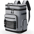 30L Insulated Camping Backpack Gray — Hot & Cold Storage for Hiking & Outdoor | Sleek Dynamics