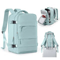 Waterproof Laptop Backpack with Air Cushion Support in Blue — durable nylon travel bag | Sleek Dynamics
