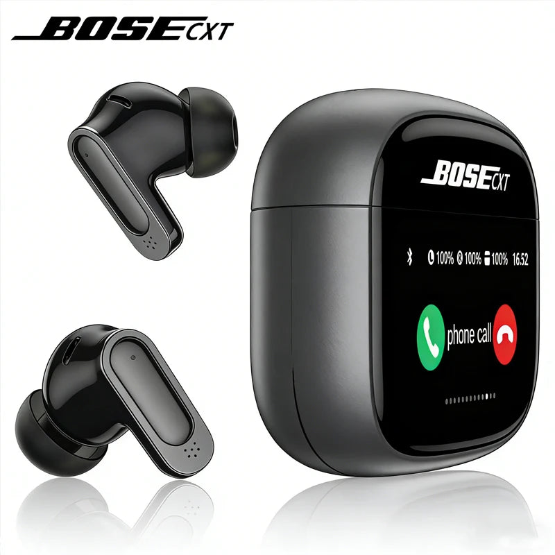 Sleek Dynamics V11 Smart Earbuds – ANC, LCD Touch Case, Heavy Bass, Bluetooth 5.3