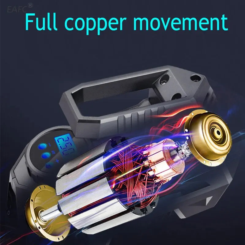 Digital Portable Air Compressor Pump — 150PSI Tire Inflator