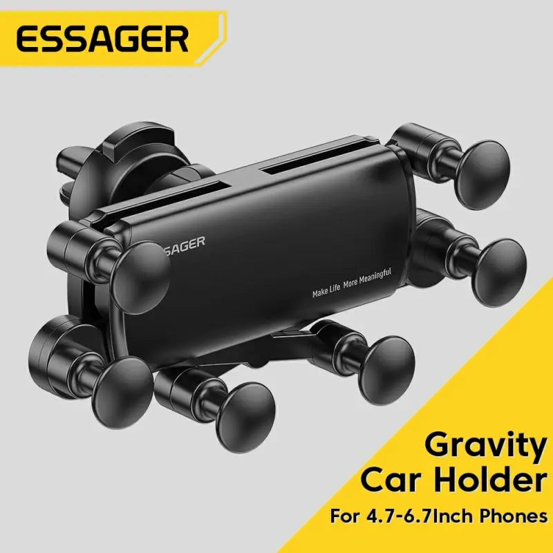 Essager 6-Point Gravity Car Phone Mount — One-Hand, Air Vent, Universal Fit