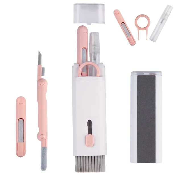 7-in-1 Tech Cleaning Kit — Keyboard, Earbuds, Screen & Keycap Puller