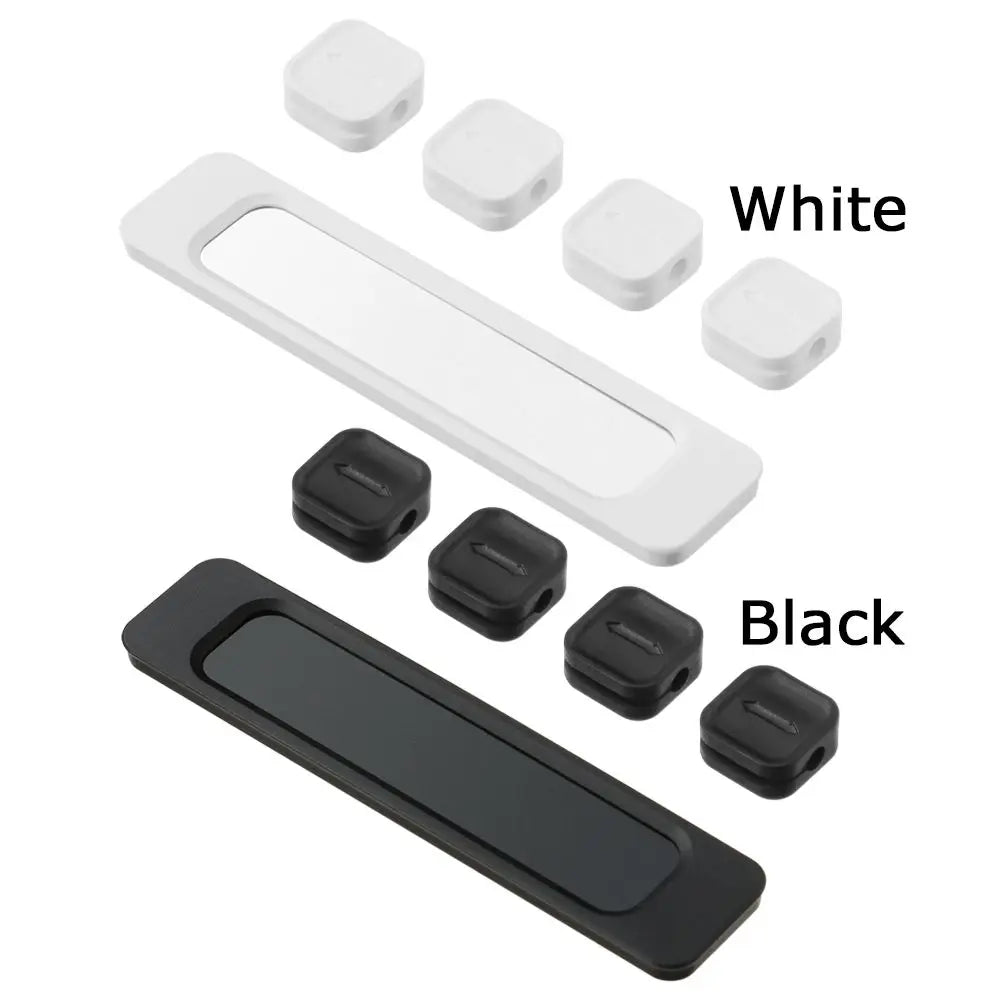 Magnetic Cable Organizer — Self-Adhesive Desk Clips for USB-C, Lightning & More