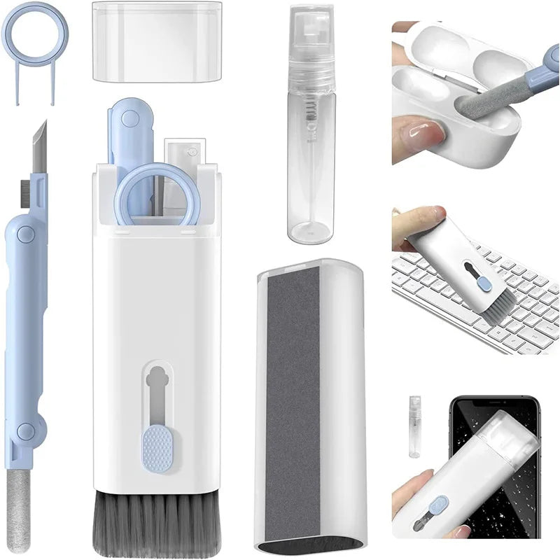 7-in-1 Tech Cleaning Kit — Keyboard, Earbuds, Screen & Keycap Puller