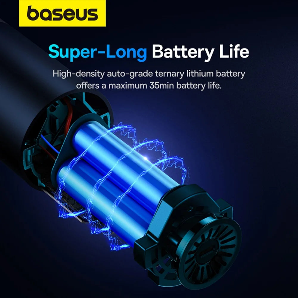 Baseus A5 Cordless Car Vacuum & Blower — 16,000Pa Suction, HEPA Filter