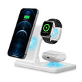 3-in-1 Foldable Wireless Charging Station — 18W, MagSafe, iPhone + Watch + AirPods