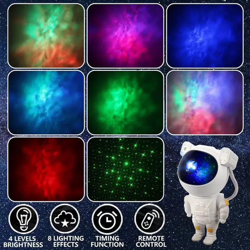 Astronaut Starry Sky Night Light — Galaxy projector with star and nebula projection | Sleek Dynamics