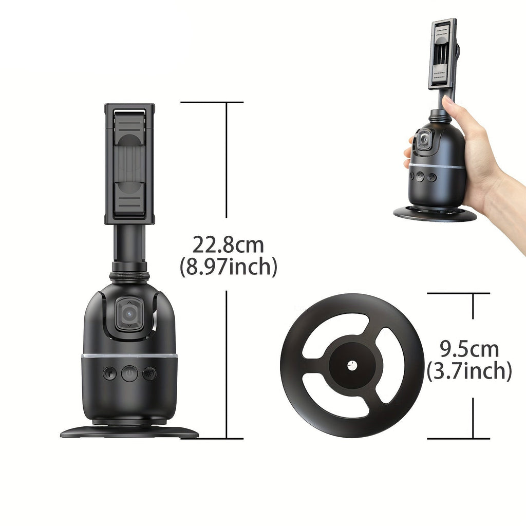 Smart AI Selfie Stick with 360° Rotating Phone Holder — Auto-Tracking