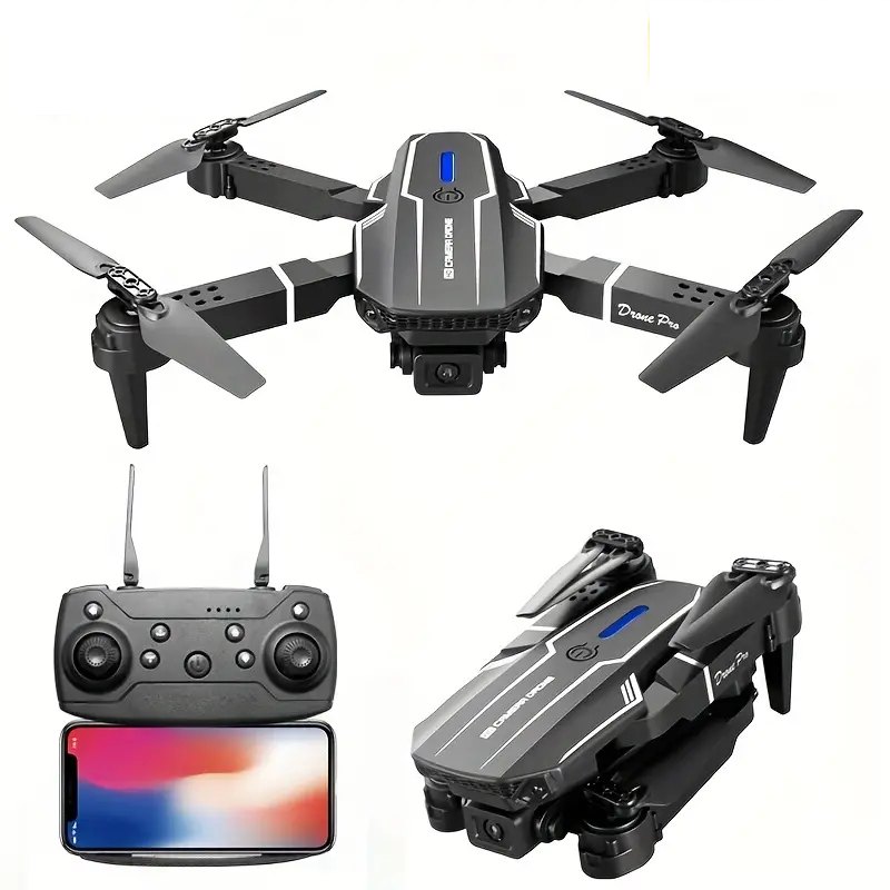 E88 Quadcopter UAV Drone — Dual HD Cameras, Altitude Hold, WiFi Live Streaming