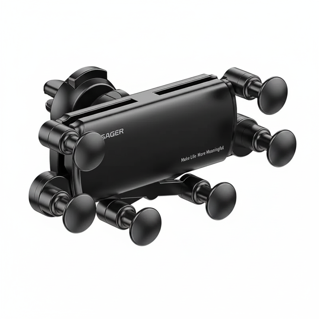 Essager 6-Point Gravity Car Phone Mount — One-Hand, Air Vent, Universal Fit