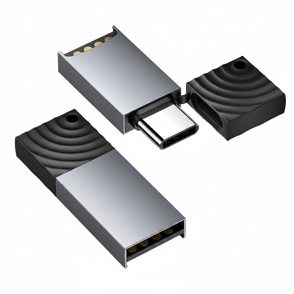 Essager 2-in-1 USB Card Reader — SD & MicroSD, Plug & Play, Up to 2TB