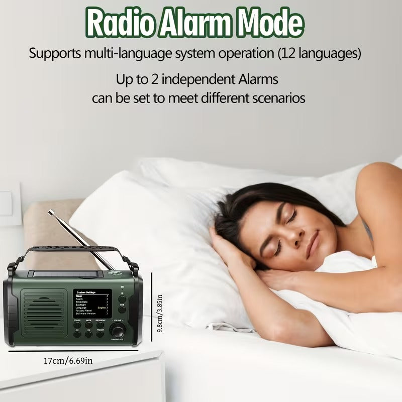 10000mAh Emergency Radio with LED & DAB+/FM