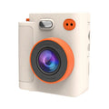 Kids instant print camera 1080P vintage style beige with photo paper — Sleek Dynamics