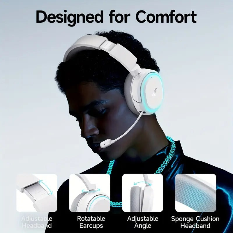 G2 Wireless Gaming Headset — 7.1 Surround Sound, Noise-Canceling Mic, LED