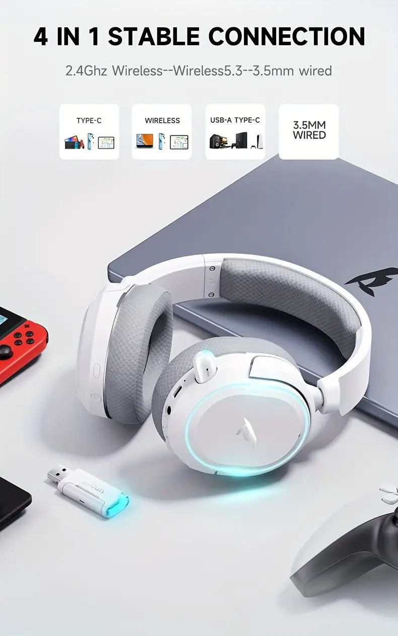 G2 Wireless Gaming Headset — 7.1 Surround Sound, Noise-Canceling Mic, LED