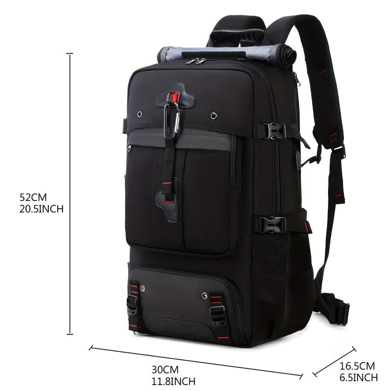 50L Hiking Backpack with Shoe Compartment