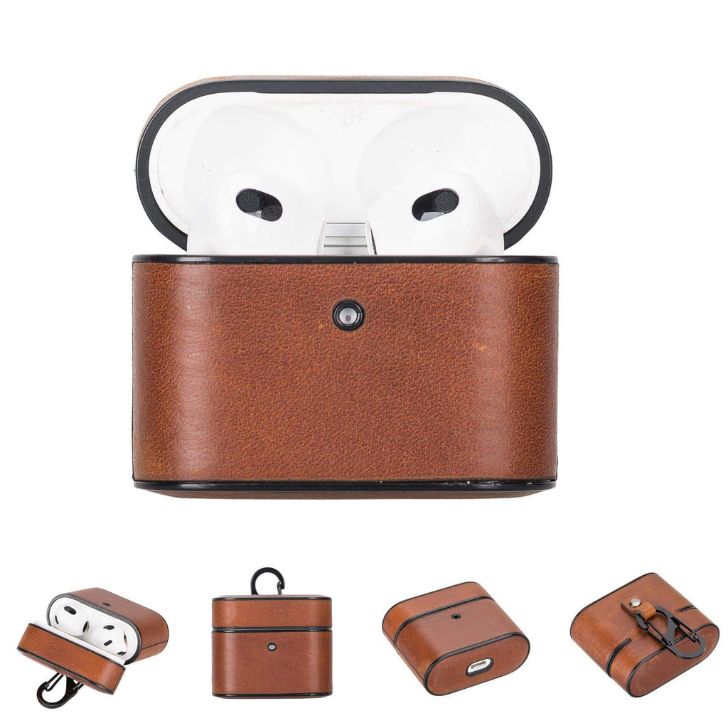 Laramie Genuine Leather Case for Apple AirPods 3 — Handmade, 8 Colors