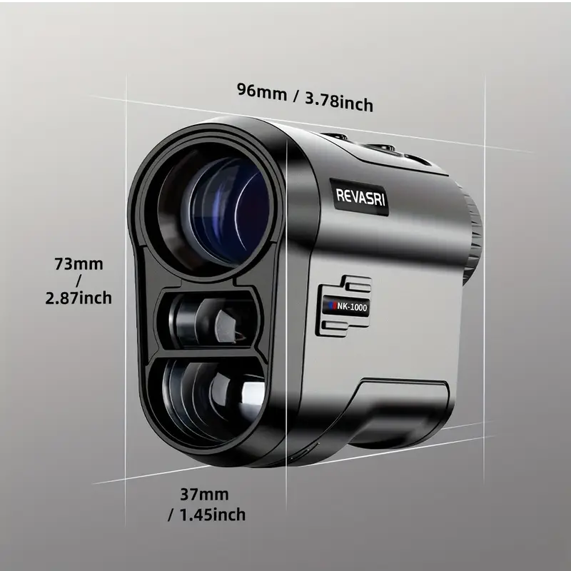 Golf Rangefinder with Slope Compensation & Flag-Lock Vibration — 914m Range, 6x Zoom
