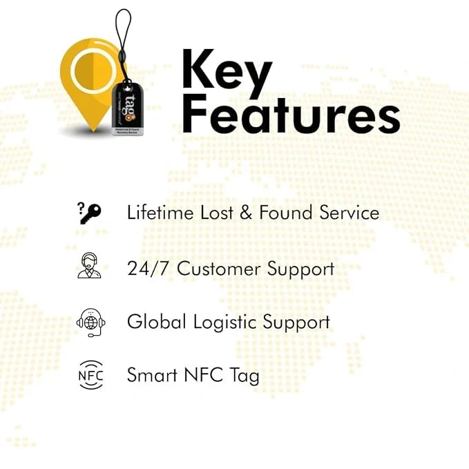 Key Security Tag — NFC Smart Luggage Tag by tag8